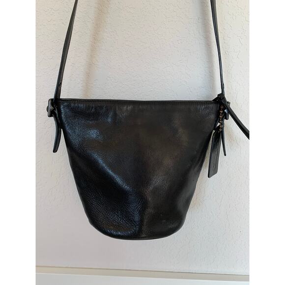 Coach Mini Bucket Black Leather Crossbody Shoulder Bag f1481 32281 - Picture 5 of 15